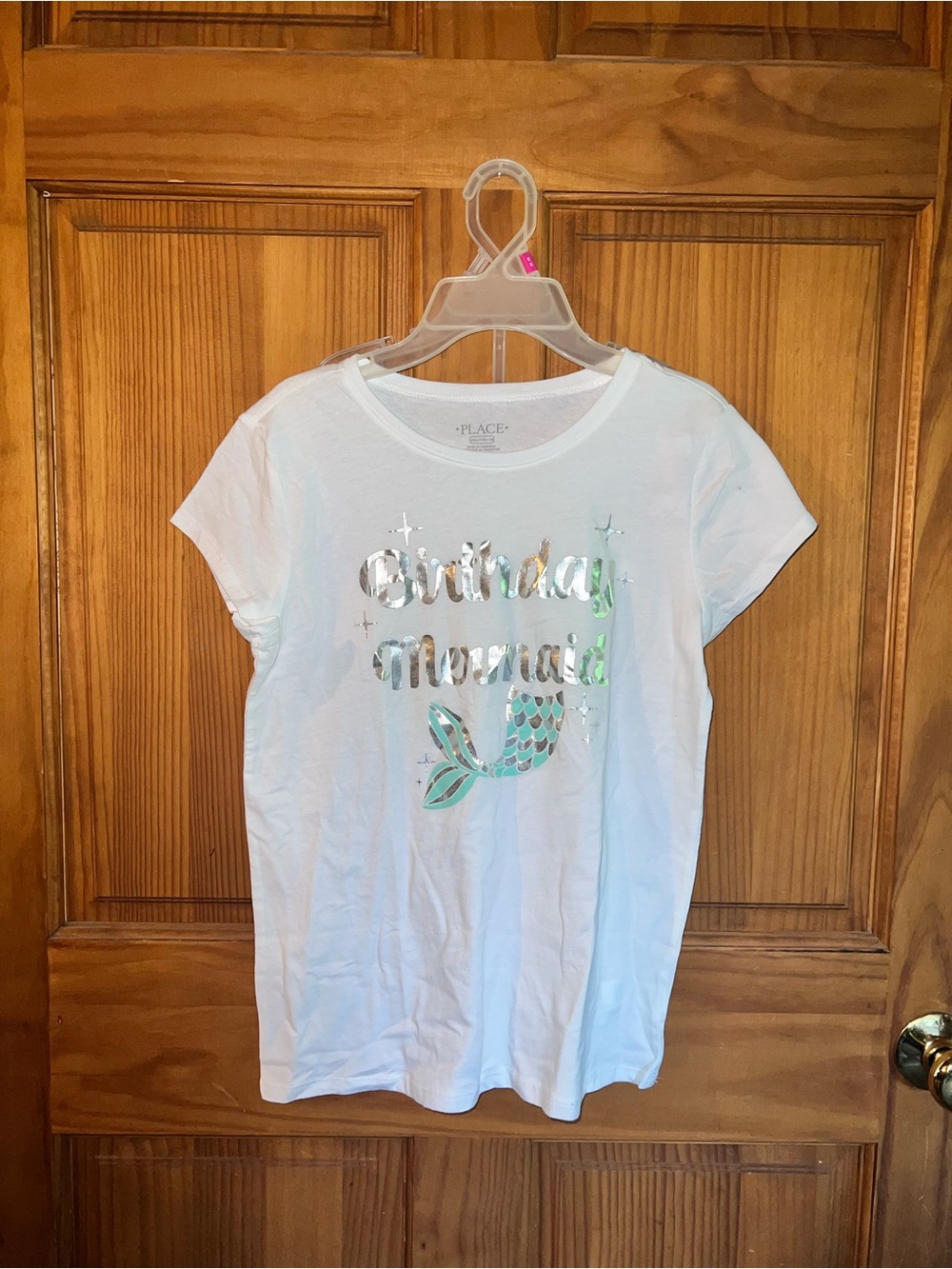 The Children's Place White 'Birthday Mermaid' Short Sleeve Tee